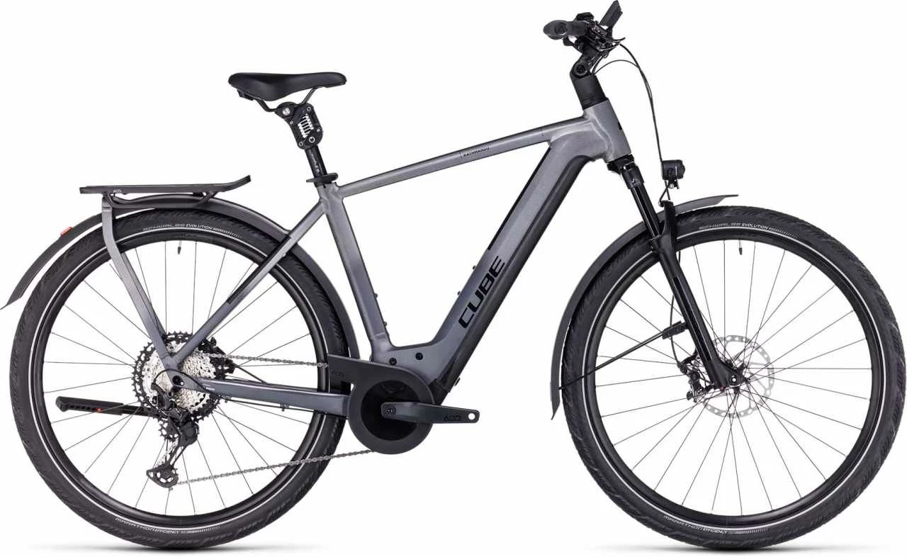 Cube Kathmandu Hybrid SLT 750 Prizmsilver N Grey Touring E-Bike Men