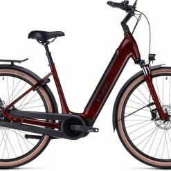 Cube Supreme Hybrid Pro 625 Red N Black Touring E-Bike Easy Entry