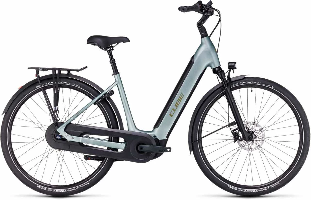 Cube Supreme Hybrid EX 625 Green N Olive Touring E-Bike Easy Entry