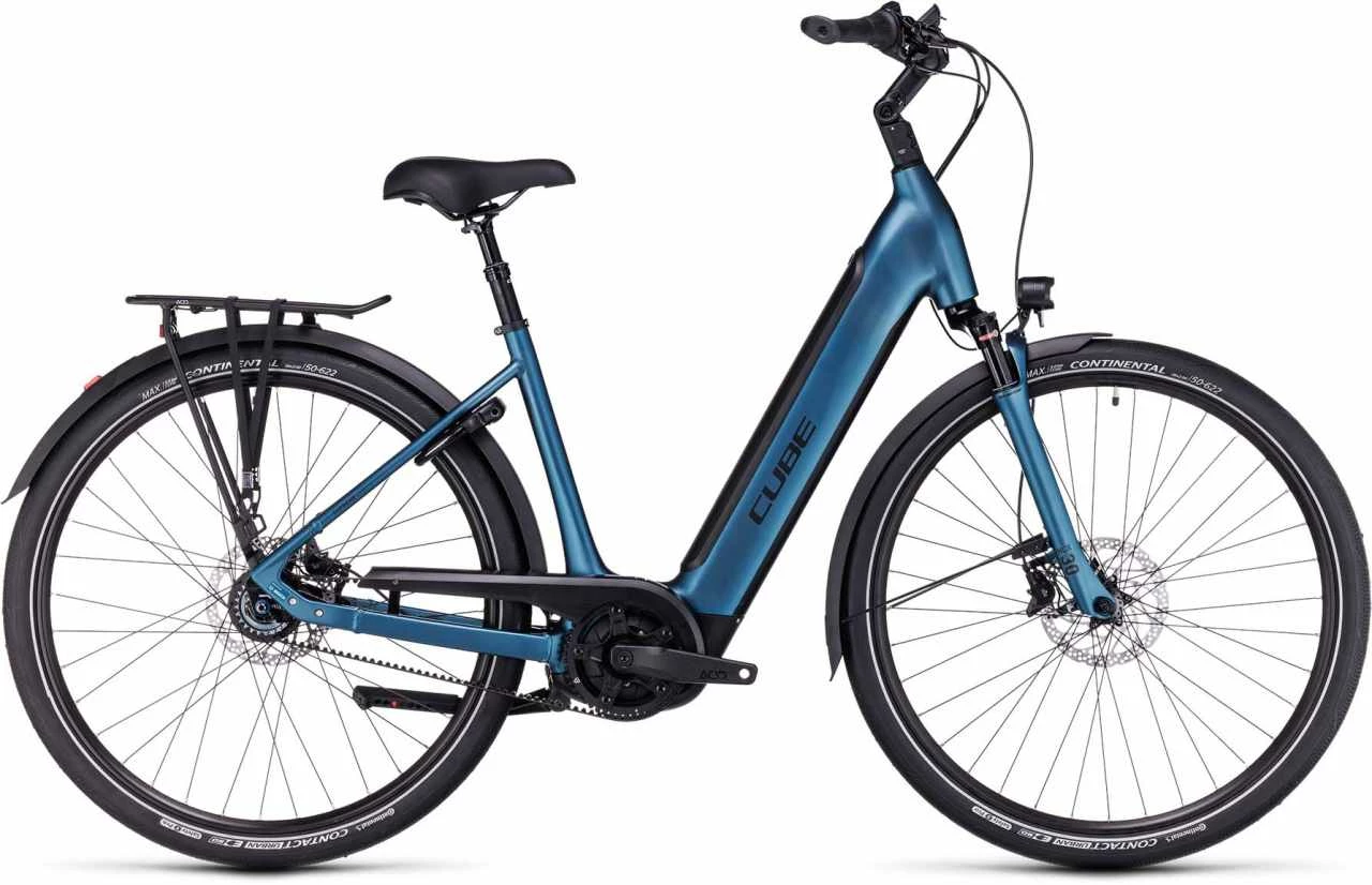 Cube Supreme Hybrid EXC 625 Blue N Black Touring E-Bike Easy Entry