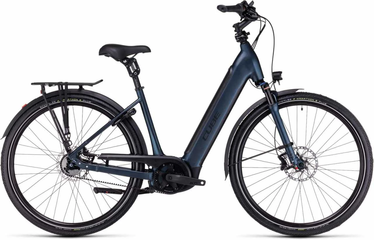 Cube Supreme Hybrid SLT 625 Midnight N Black Touring E-Bike Easy Entry