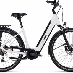 Cube Supreme Sport Hybrid ONE 500 White N Black Touring E-Bike Easy Entry