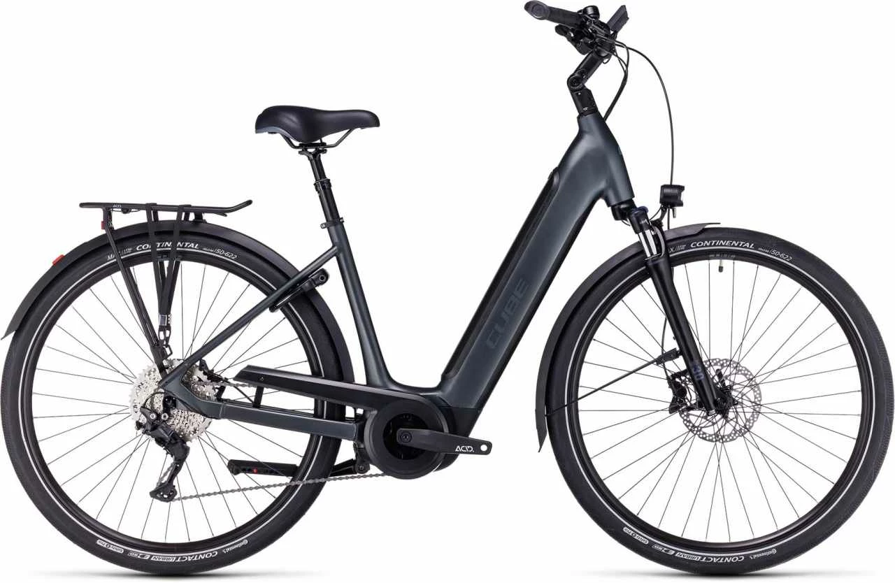 Cube Supreme Sport Hybrid Pro 625 Grey N Grey Touring E-Bike Easy Entry