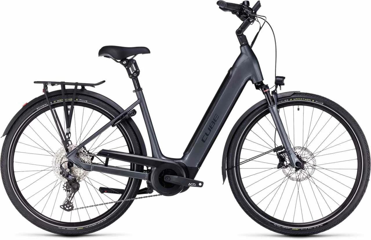 Cube Supreme Sport Hybrid EXC 625 Graphite N Black Touring E-Bike Easy Entry