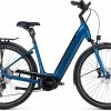 Cube Supreme Sport Hybrid EXC 625 Blue N Black Touring E-Bike Easy Entry