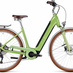 Cube Ella Ride Hybrid 500 Green N Green Touring Retro E-Bike Easy Entry