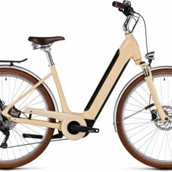 Cube Ella Ride Hybrid 500 Honey N White Touring Retro E-Bike Easy Entry