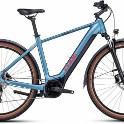 Cube Nuride Hybrid Performance 625 Allroad Metalblue N Red Touring E-Bike Men