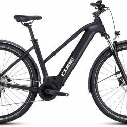 Cube Nuride Hybrid Pro 750 Allroad Black N Metal Touring E-Bike Women