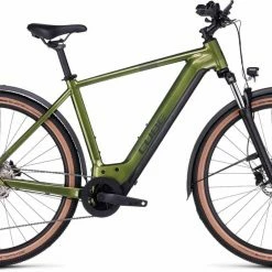 Cube Nuride Hybrid Pro 625 Allroad Shinymoss N Black Touring E-Bike Men