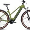 Cube Nuride Hybrid Pro 750 Allroad Shinymoss N Black Touring E-Bike Women