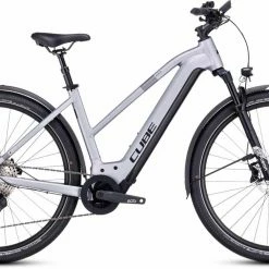 Cube Nuride Hybrid EXC 625 Allroad Polarsilver N Black Touring E-Bike Women