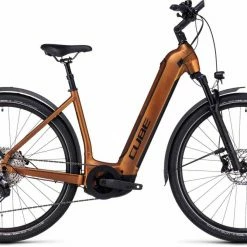Cube Nuride Hybrid EXC 625 Allroad Caramel N Black Touring E-Bike Easy Entry