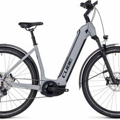 Cube Nuride Hybrid SLX 750 Allroad Grey N Black Touring E-Bike Easy Entry