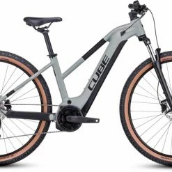 Cube Reaction Hybrid Performance 625 Swampgrey N Black Damen E-Bike Hardtail Mountainbike Women
