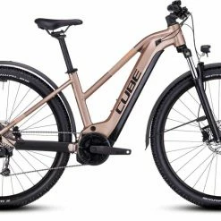Cube Reaction Hybrid Performance 625 Allroad Metallicbrown N Orange Damen E-Bike Hardtail Mountainbike Women