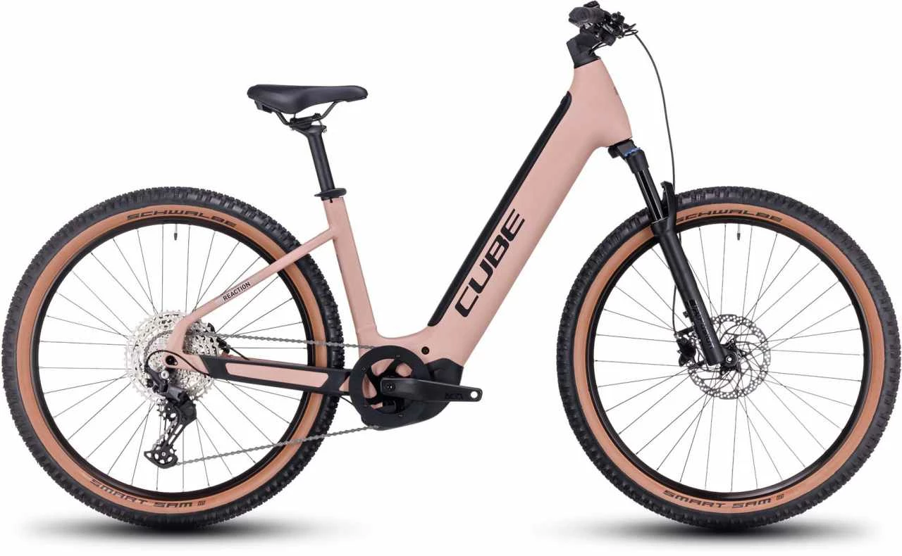 Cube Reaction Hybrid Pro 750 Blushrose N Silver E-Bike Hardtail Mountainbike Easy Entry
