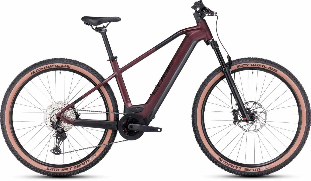 Cube Reaction Hybrid SLX 750 Rubyred N Black E-Bike Hardtail Mountainbike