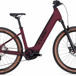 Cube Reaction Hybrid SLX 750 Rubyred N Black E-Bike Hardtail Mountainbike Easy Entry