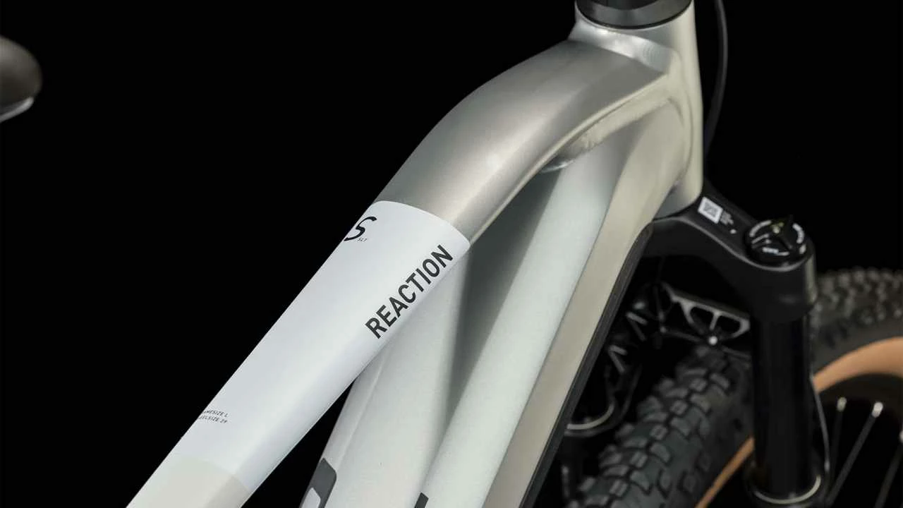 Cube Reaction Hybrid SLT 750 Silver N Cream E-Bike Hardtail Mountainbike - Image 2