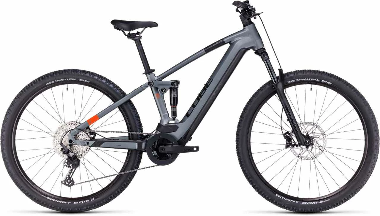 Cube Stereo Hybrid 120 Pro 625 Flashgrey N Orange E-Bike Fully Mountainbike