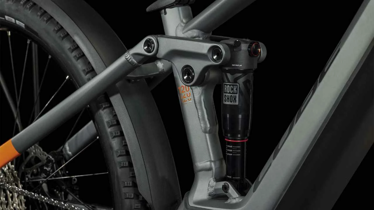 Cube Stereo Hybrid 120 Pro Allroad 750 Flashgrey N Orange E-Bike Fully Mountainbike - Image 14