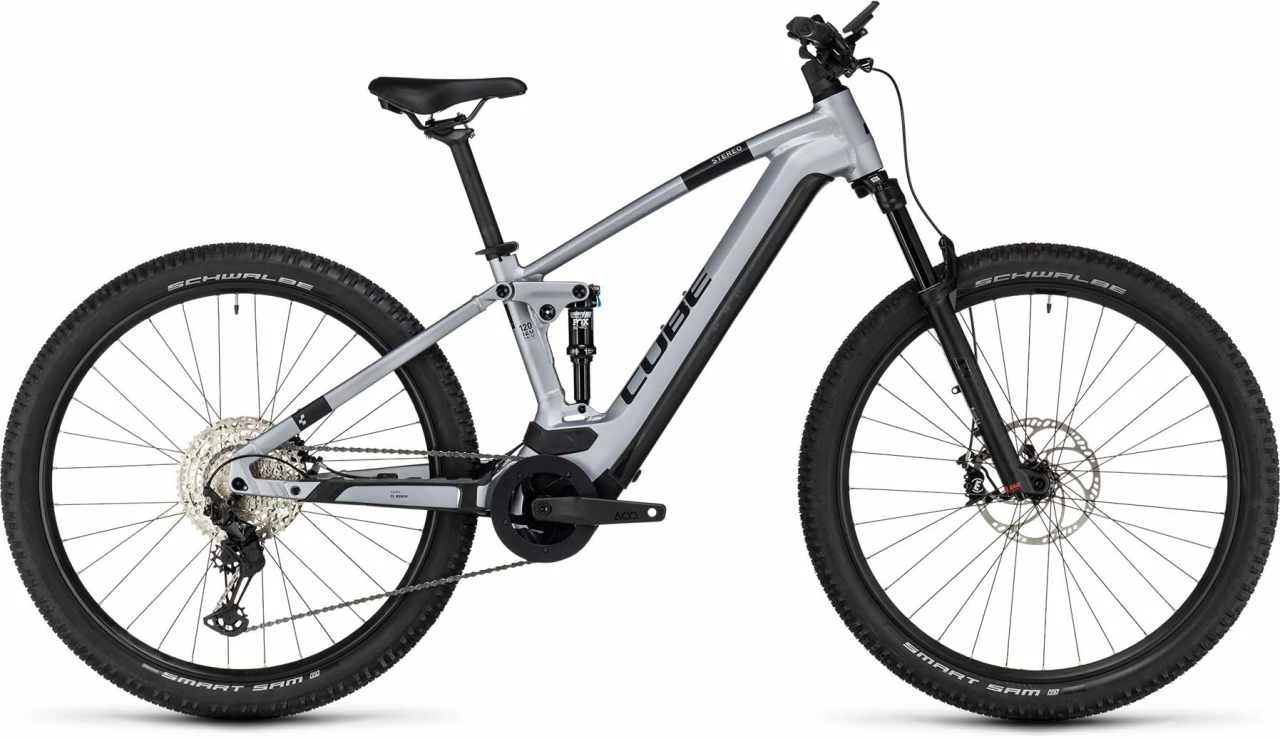 Cube Stereo Hybrid 120 Race 625 Polarsilver N Black E-Bike Fully Mountainbike