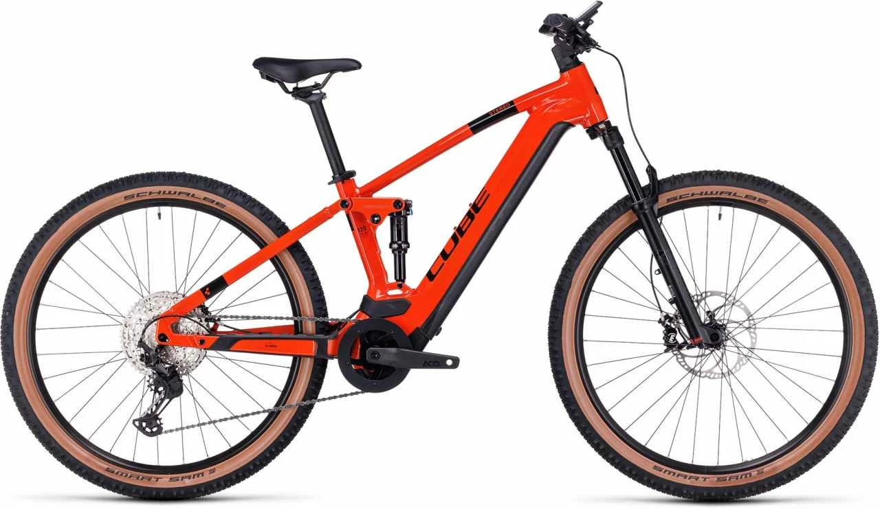 Cube Stereo Hybrid 120 Race 750 Fireorange N Black E-Bike Fully Mountainbike