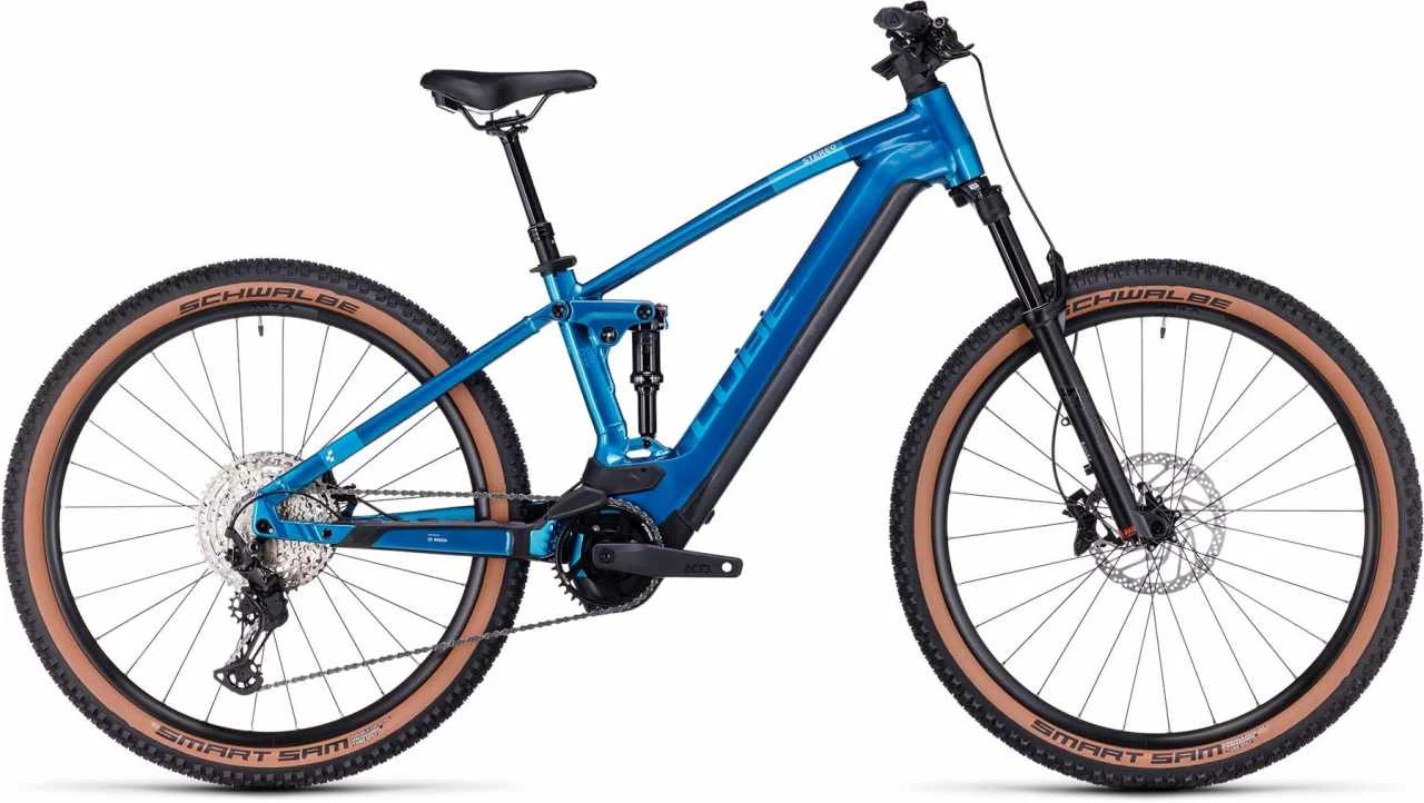 Cube Stereo Hybrid 120 SLX 750 Electricblue N Chrome E-Bike Fully Mountainbike