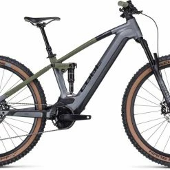 Cube Stereo Hybrid 120 TM 750 Flashgrey N Olive E-Bike Fully Mountainbike