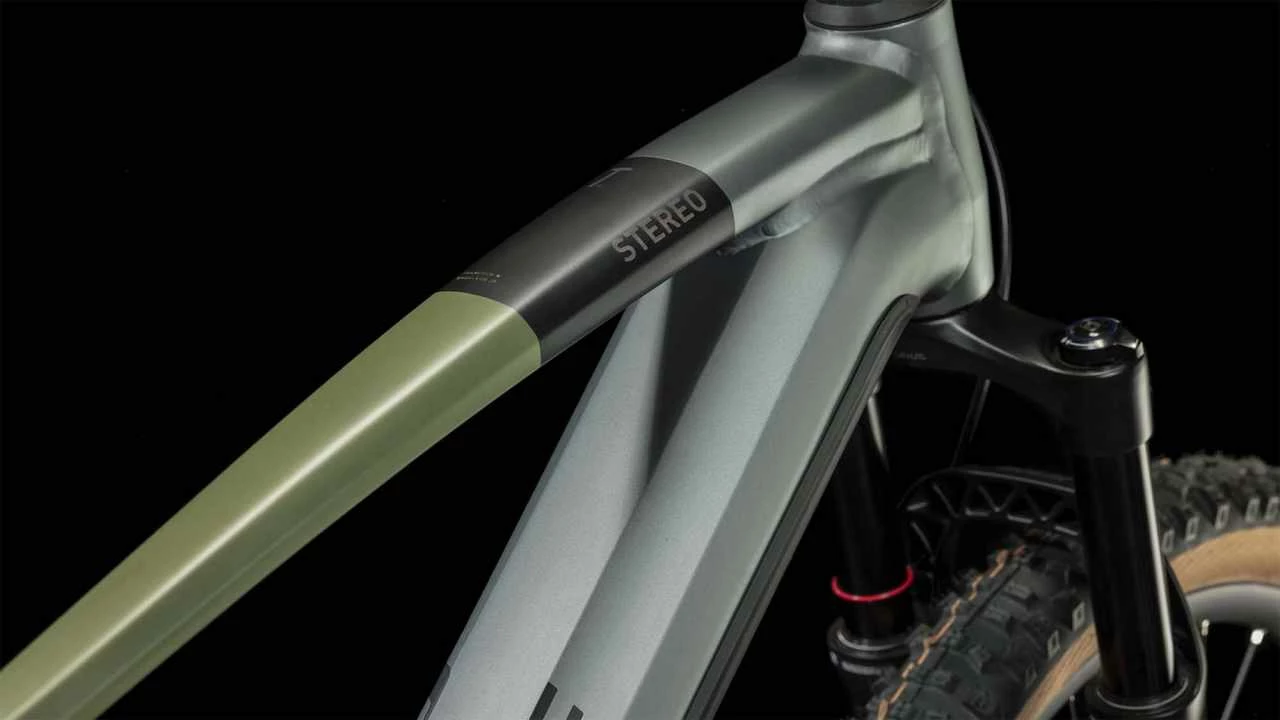 Cube Stereo Hybrid 120 TM 750 Flashgrey N Olive E-Bike Fully Mountainbike - Image 13