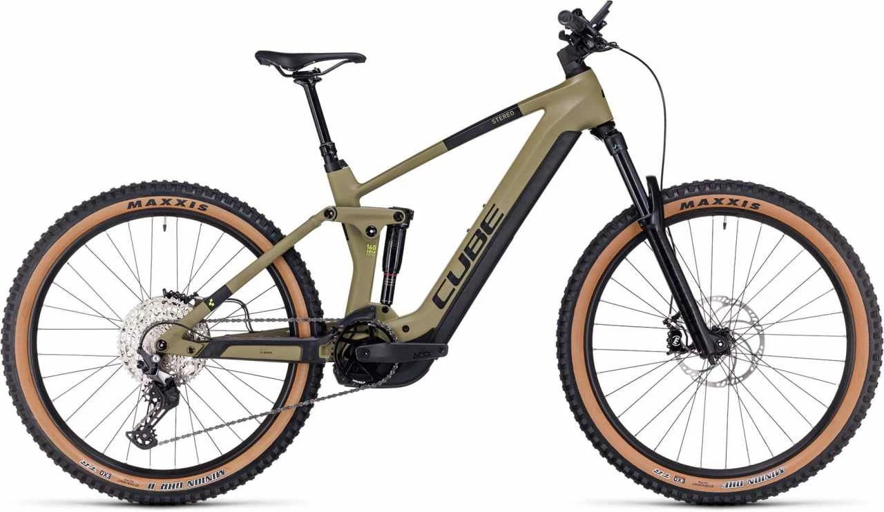 Cube Stereo Hybrid 160 HPC Race 625 27.5 Olive N Green E-Bike Fully Mountainbike