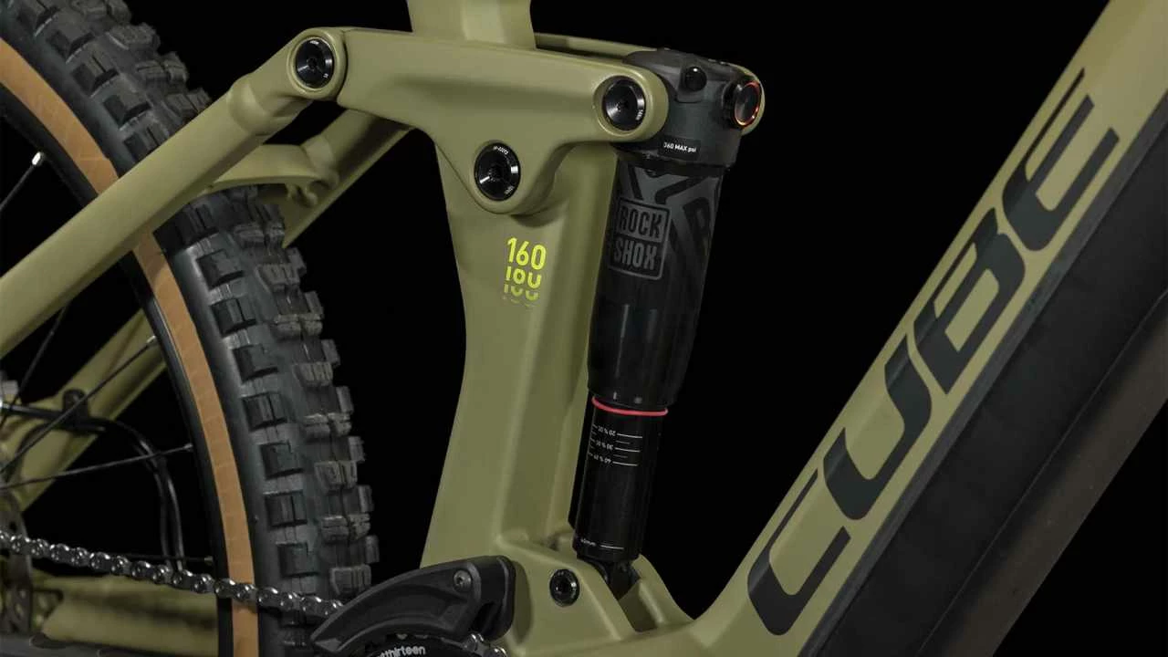 Cube Stereo Hybrid 160 HPC Race 625 27.5 Olive N Green E-Bike Fully Mountainbike - Image 4