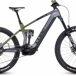 Cube Stereo Hybrid 160 HPC TM 750 27.5 Flashgrey N Olive E-Bike Fully Mountainbike