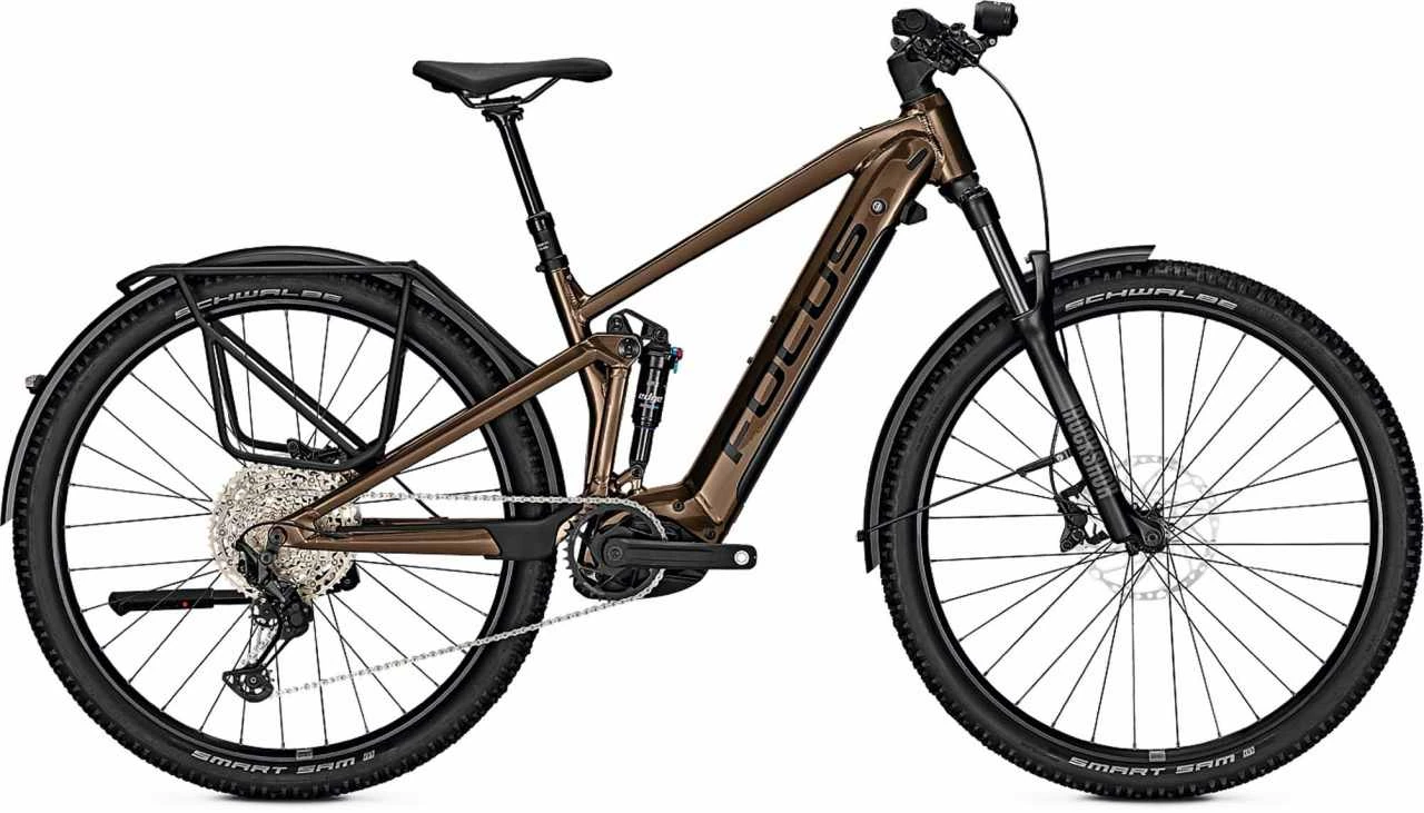 Focus THRON2 6.8 EQP 625 Wh Gold Brown E-Bike, Mountainbike Fully