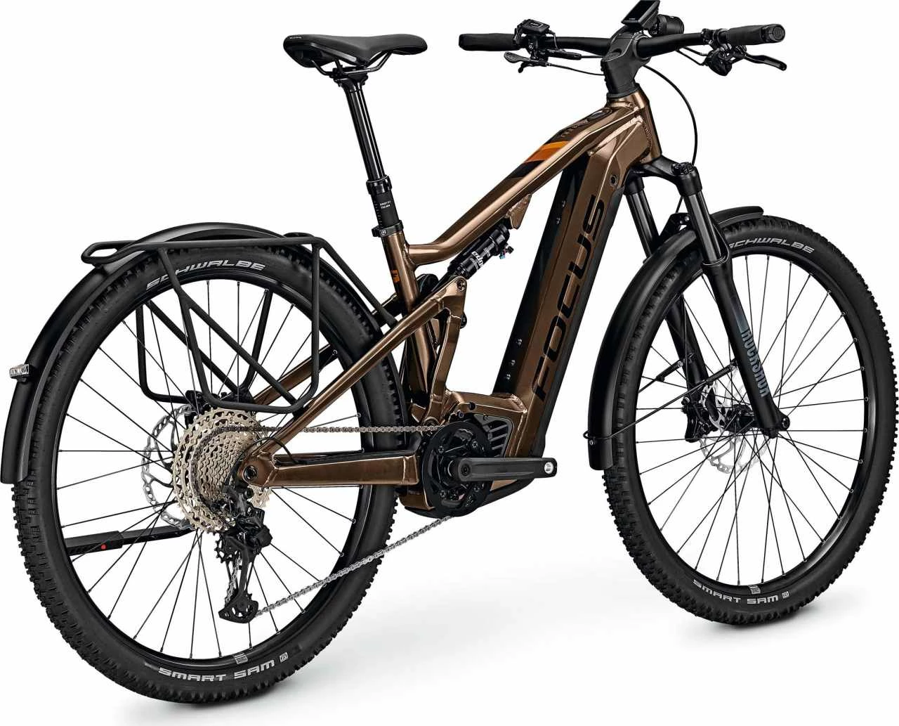 Focus THRON2 6.8 EQP 750 Wh Gold Brown E-Bike, Mountainbike Fully - Image 3