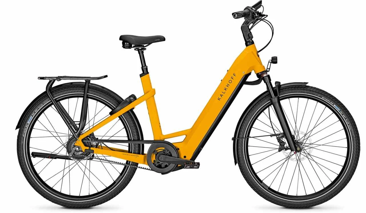 Kalkhoff Image 7.B Excite+ Mustardyellow Matt Touring E-Bike Easy Entry