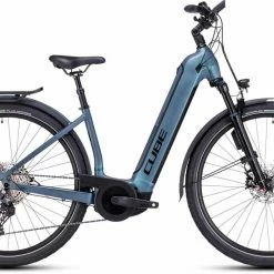 Cube Kathmandu Hybrid ABS 750 Smaragdgrey N Blue Touring E-Bike Easy Entry