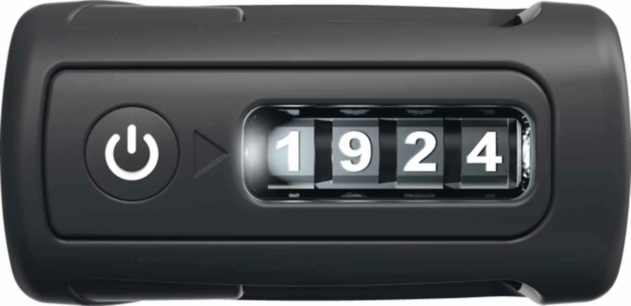 Abus Folding Lock BORDO⢠Combo 6000C/90 LED Black + Holder SH - Image 3