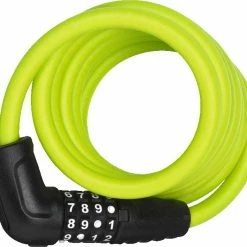 Abus Spiral Cable Lock NUMERO 5510C/180/10 Lime