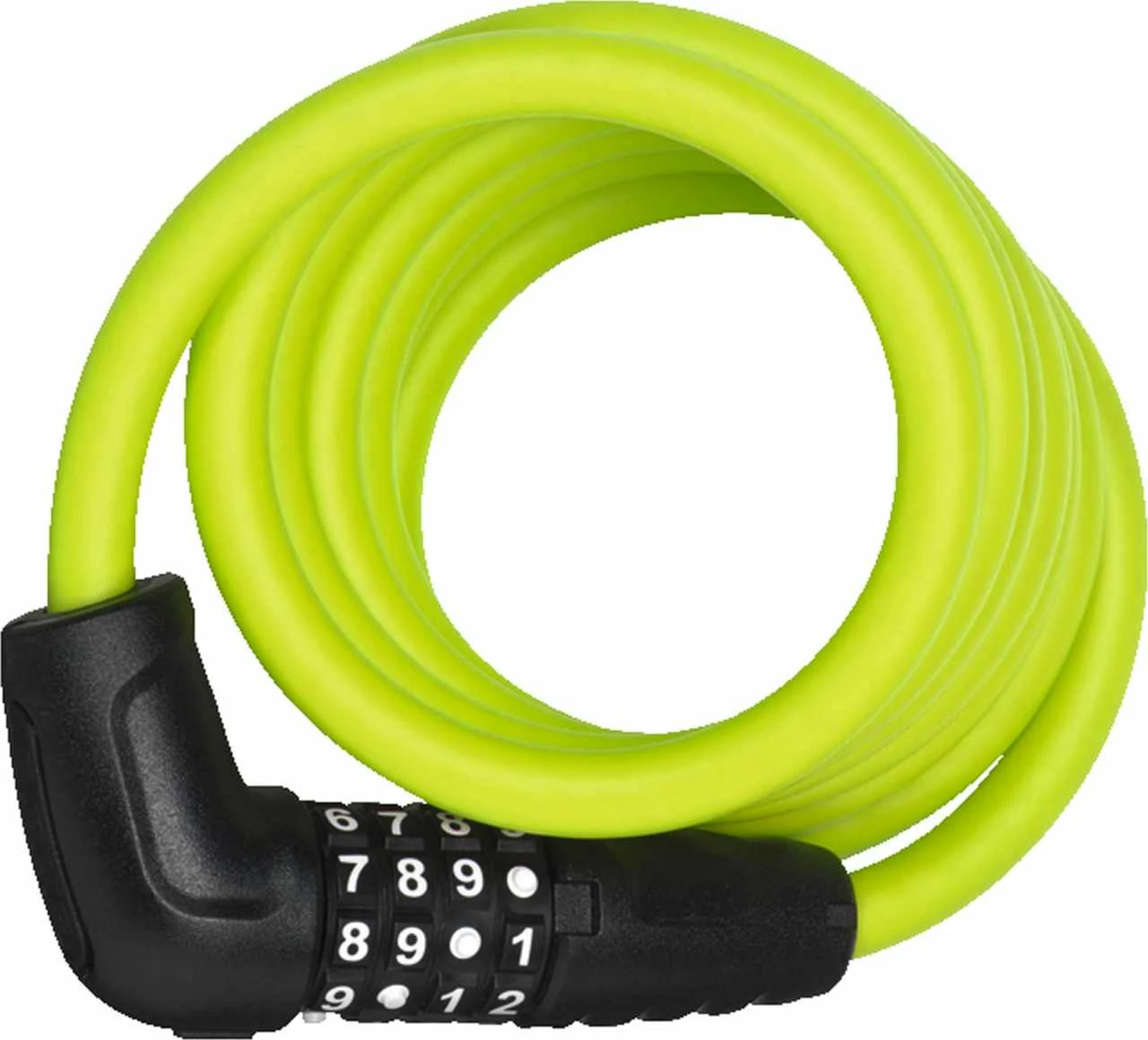 Abus Spiral Cable Lock NUMERO 5510C/180/10 Lime