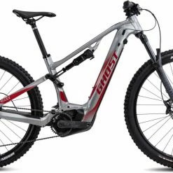 Ghost E-ASX 130 Universal AL Gray 2 / Riot Red Matt / Glossy E-Bike Fully Mountainbike