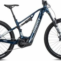 Ghost E-ASX 160 Advanced AL Dark Blue Pearl / Light Grey Pearl Glossy E-Bike Fully Mountainbike