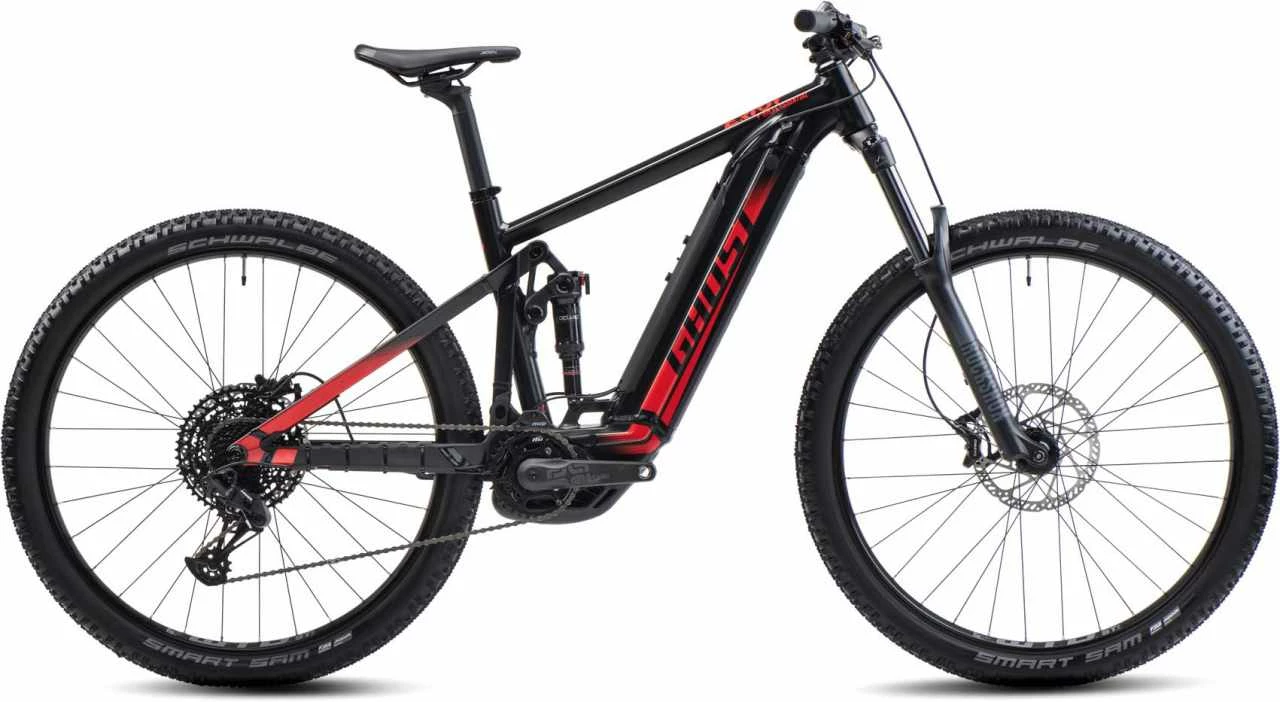 Ghost E-Riot Trail AL Essential Black / Red Matt E-Bike Fully Mountainbike