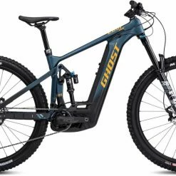 Ghost E-Riot EN CF Pro Dirty Blue / Dirty Orange Glossy / Matt E-Bike Fully Mountainbike