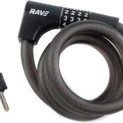 RAVE Spiral Lock 2 In 1 Pro 5 - Combination Lock Incl. 2 Keys - 120 Cm / 15 Mm