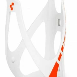 Cube Bottle Cage HPP Matt White N Flashred