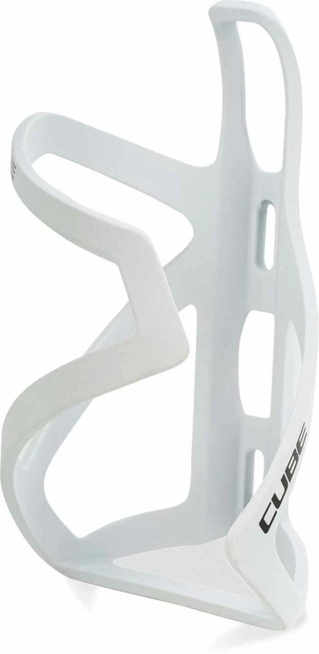 Cube HPP Sidecage Bottle Cage - Matt WhiteÂ'nÂ'glossy Black