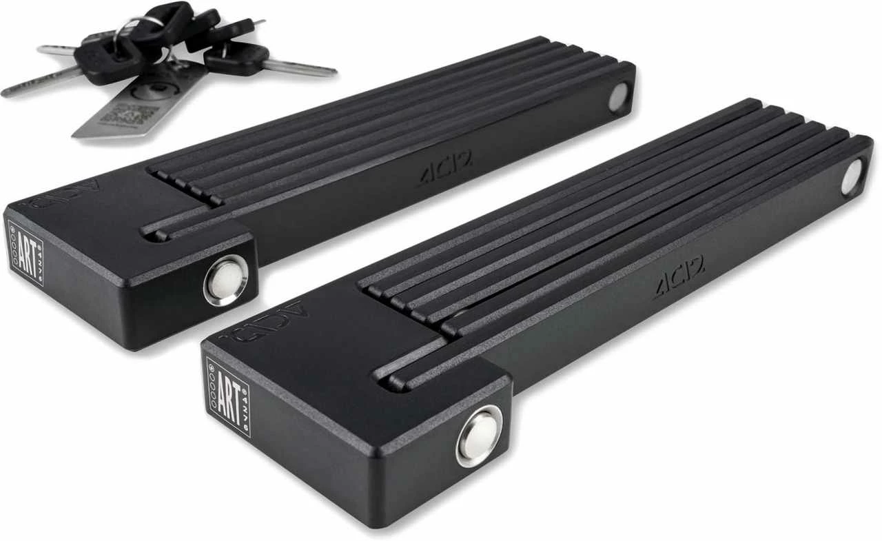 ACID Folding Lock RIGID 100 PURE TWIN PACK - Black 1000mm