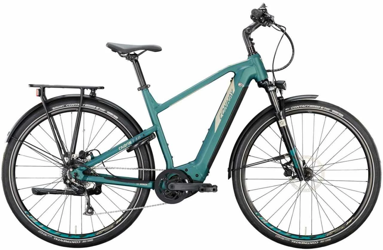 Conway Cairon T 3.0 625 Moos Metallic Matt / Platin Matt Touring E-Bike Men